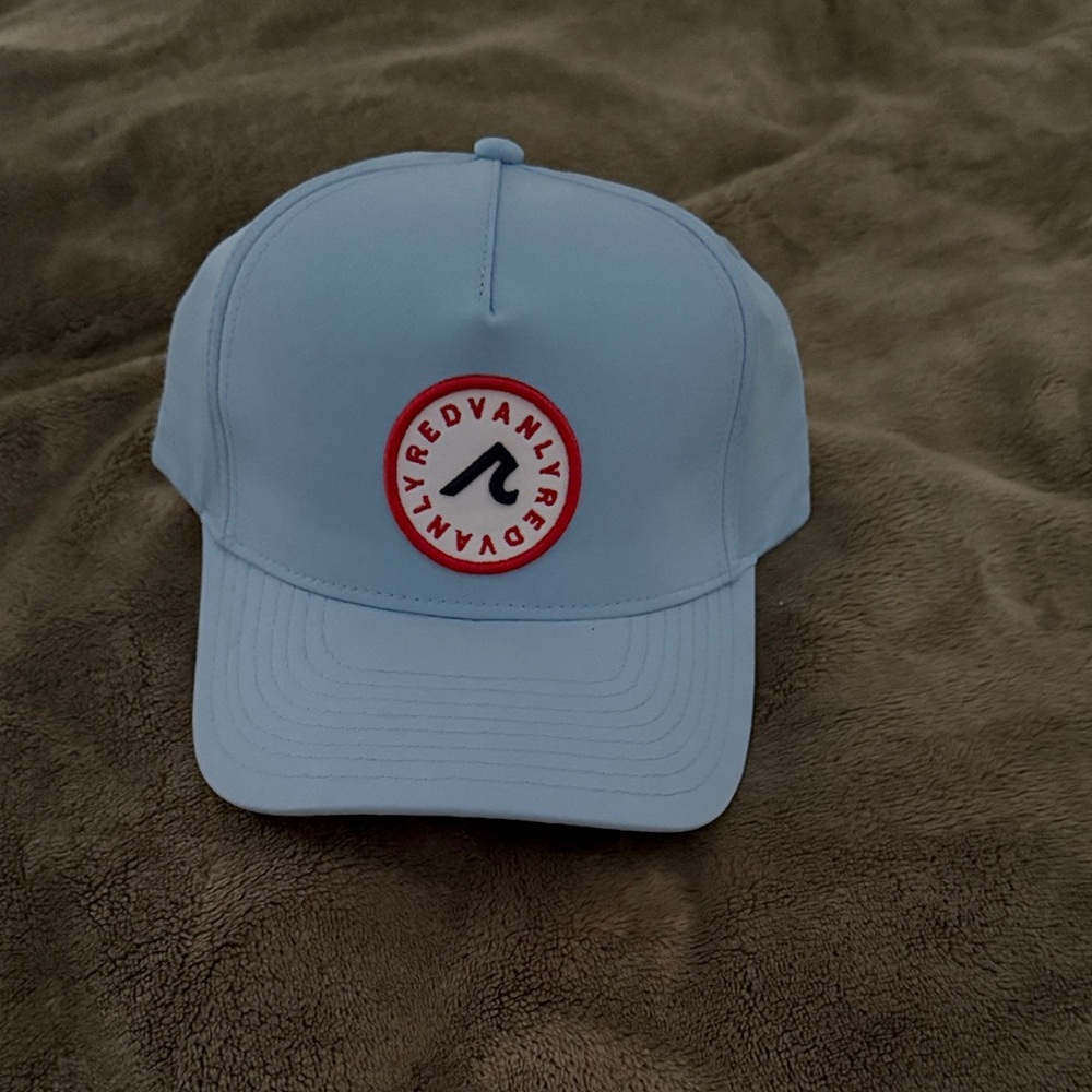 NWT Light Blue Redvanly 5 Panel Patch Hat